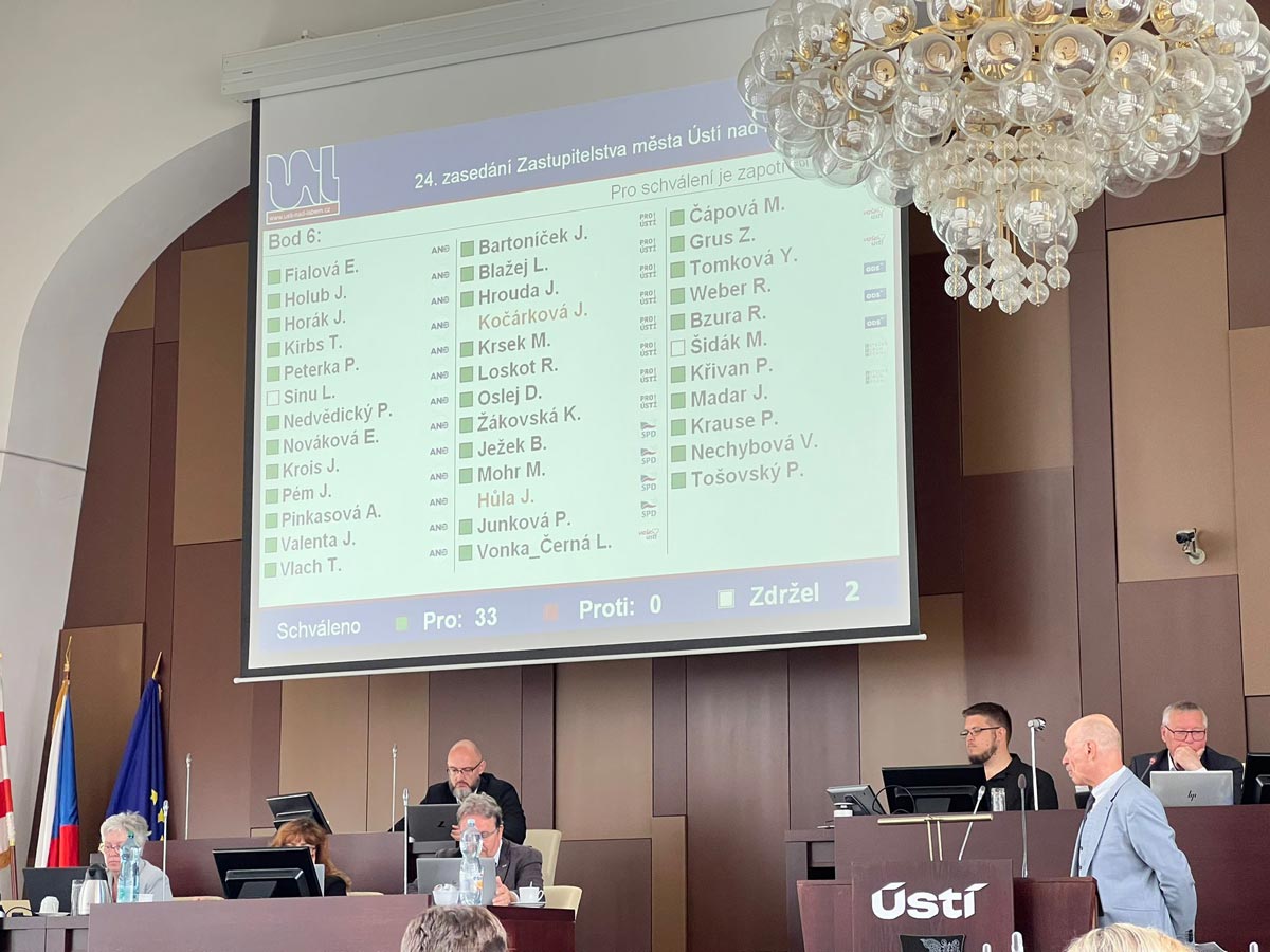Informace o realizaci technologických projektů na Zastupitelstvu města
